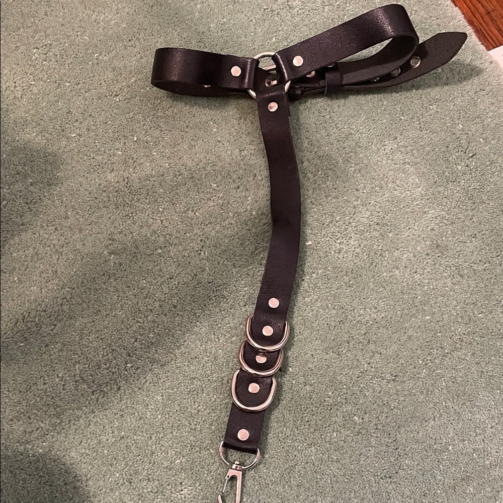 Leg garter genuine leather